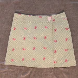 Lilly Pulitzer reversible monkey skirt size 8